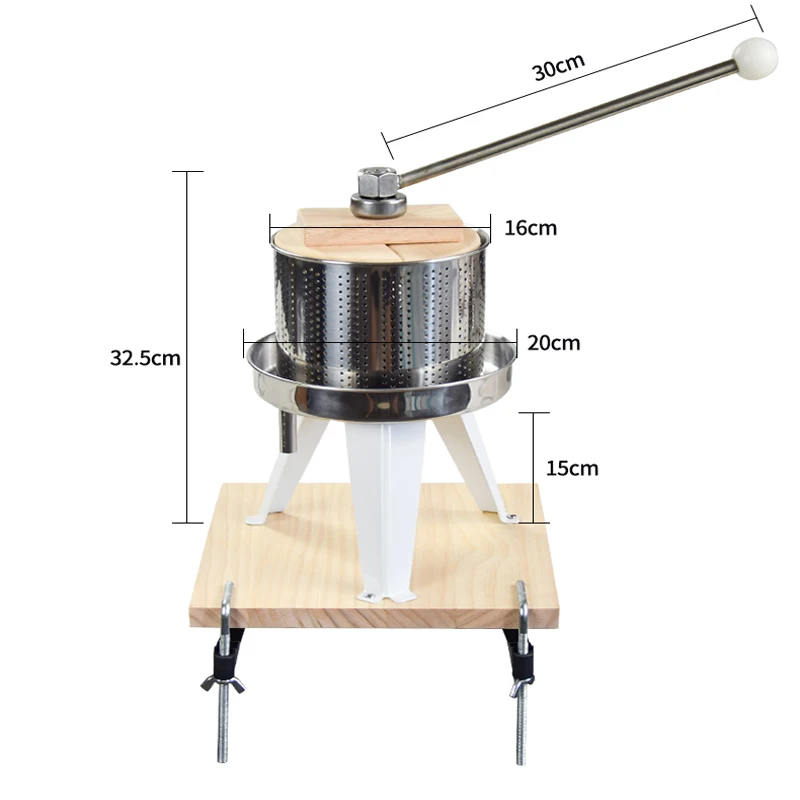 

2.4L Fruit Juicer Stainless Steel Hand Pressed Juice Pomegranate Orange Lemon Sugar Cane Juicer Crusher Kitchen Cooking Tool