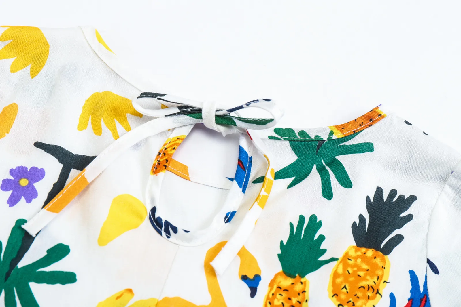 Детское платье принцессы с круглым вырезом и принтом | Детская одежда обувь