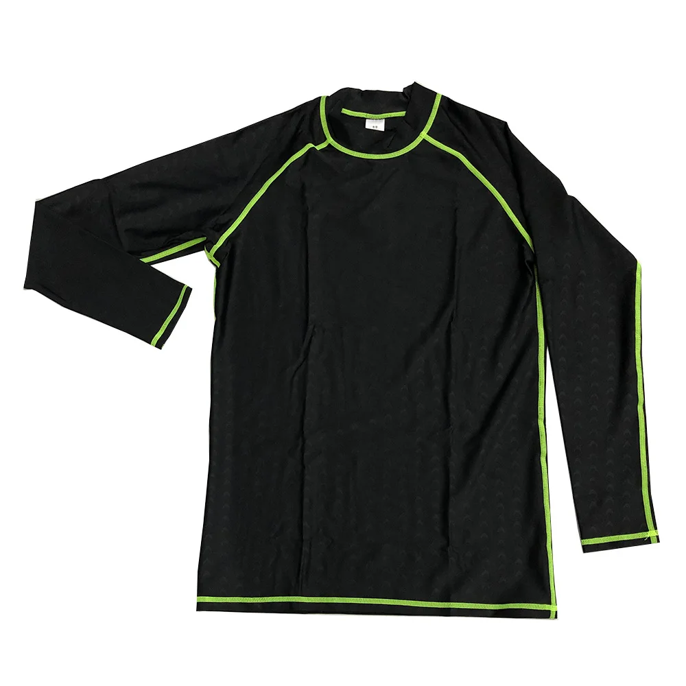 Рашгард для мужчин длинный рукав купальный костюм УФ рубашка плавания