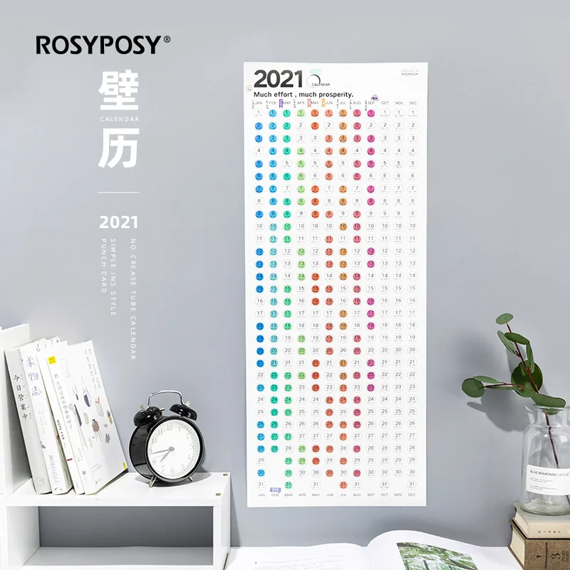 2021 год креативный настенный календарь для украшения дома ежедневник на 365 дней