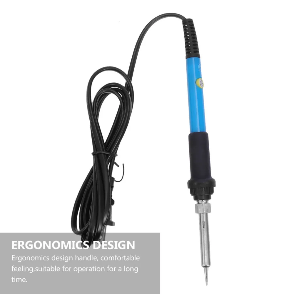 

6pcs 110V 60W Electric Soldering Iron Kit Adjustable Temperature Pen US Plug