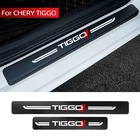 4 шт. автомобильные устойчивые к царапинам наклейки для CHERY TIGGO 3 4 5 7 PRO 8, защитные наклейки на двери автомобиля, кожаные волоконные наклейки на пороги