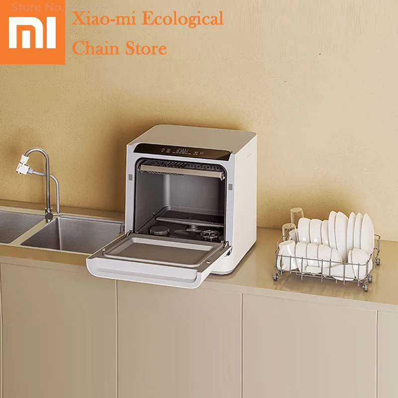 

Умная настольная посудомоечная машина Xiaomi Mijia, автоматическая интеллектуальная высокая температура стерилизации, работает с приложением ...