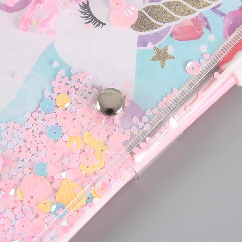 Блокнот-планировщик в виде единорога дневник тетрадь с пайетками записная