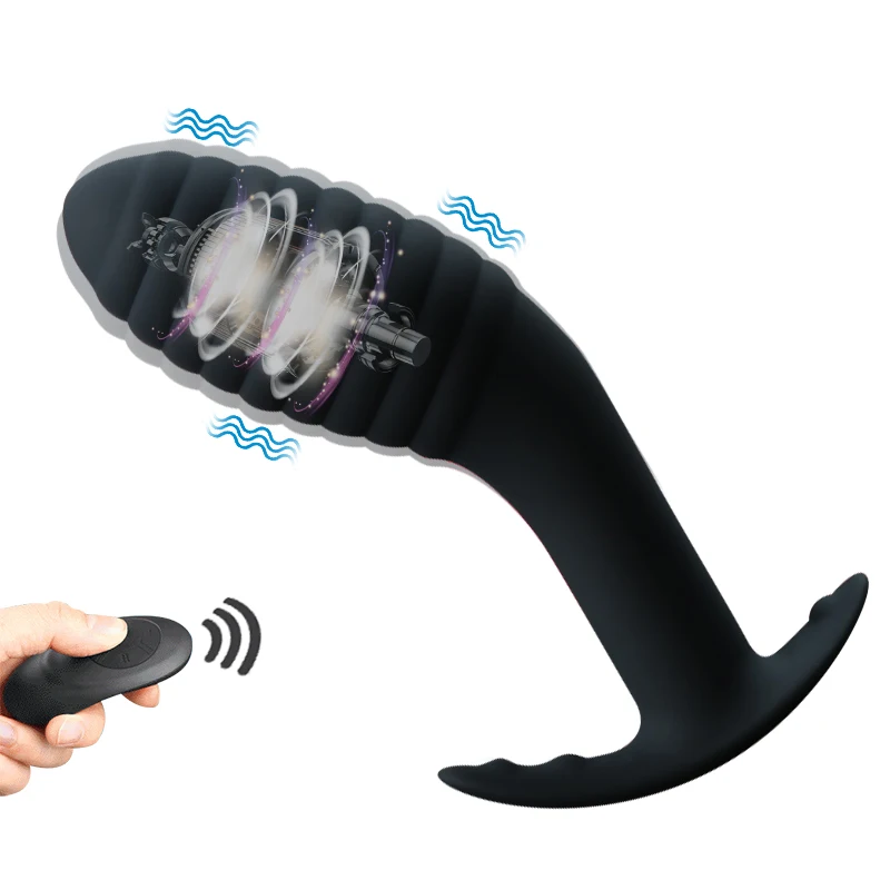 Male Vibrating Anal Plug 10 Modes Prostate Massager Vibrator Butt Adults Sex Toys For Gays/Women Remote Controller | Красота и