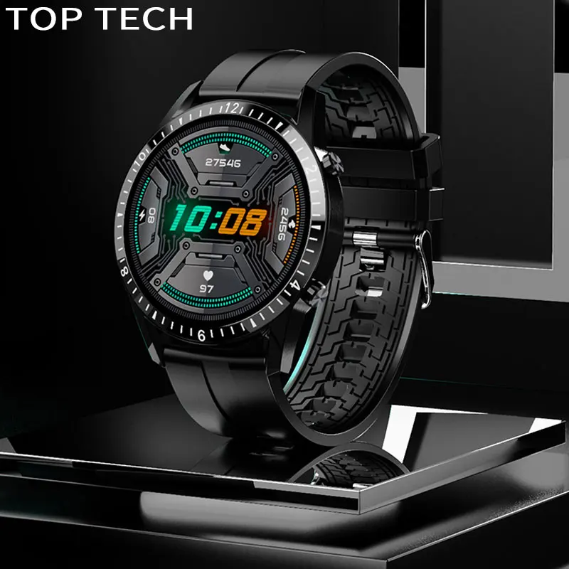 

Top Tech Smart Watches I9 Touch Screen Bluetooth Hand Free Smartwatch Men Women's Fitness Tracker Heart Rate Call Message Music