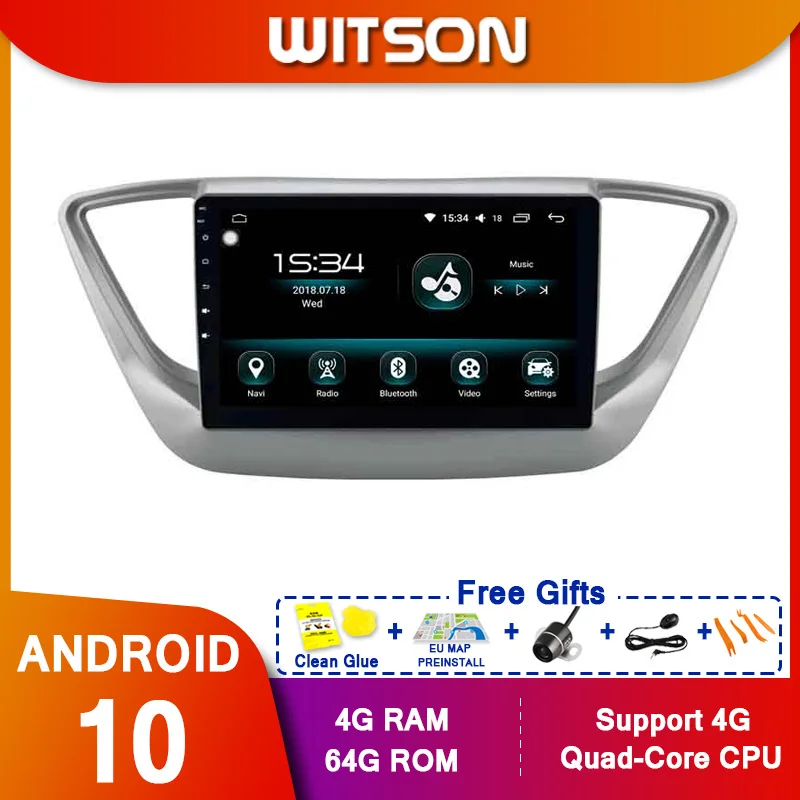WITSON 9 &quotFULL HD сенсорный экран Android 10 0 Восьмиядерный Автомобильный GPS