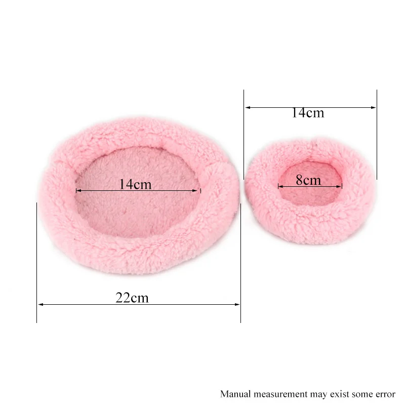 

Traumdeutung Hamster Guinea Pig Bed Hedgehog Round Soft Fleece Winter Warm Animals Rabbit Chinchilla Mat Small Pet Accessories