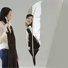DIY 3D акриловые зеркала стикер для украшения стен Перья Узор полный тело спальня зеркало наклейки Съемная наклейка украшение дома
