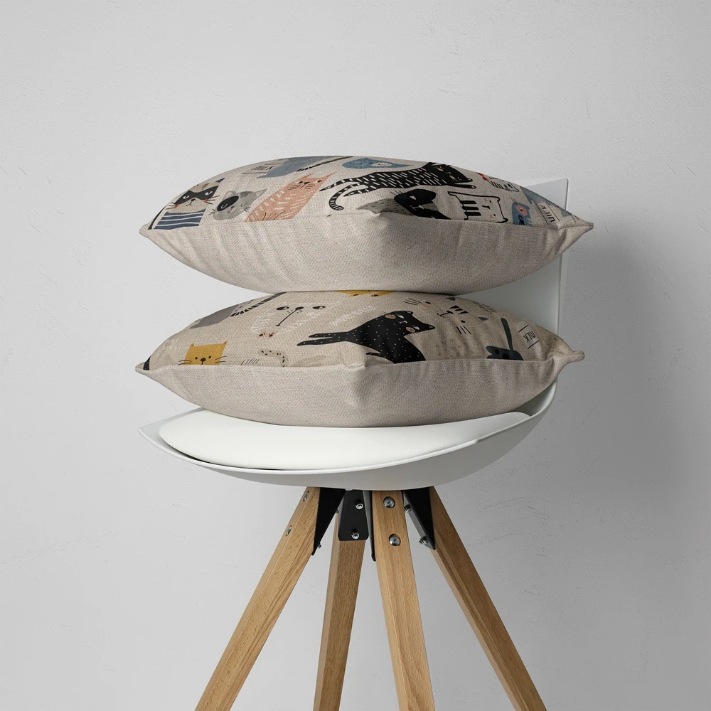 Модный милый чехол-подушка для дивана чехол-украшение чехол с кошкой наволочка