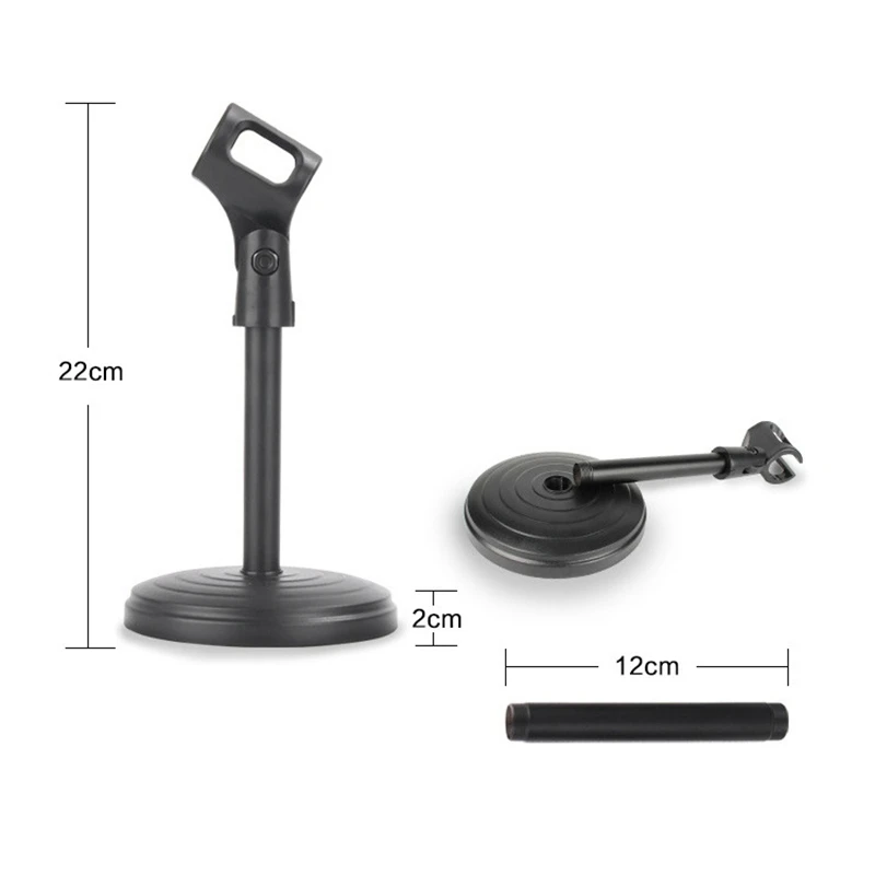 Desktop Wired Microphone Wireless Disc Bracket Karaoke ABS | Электроника