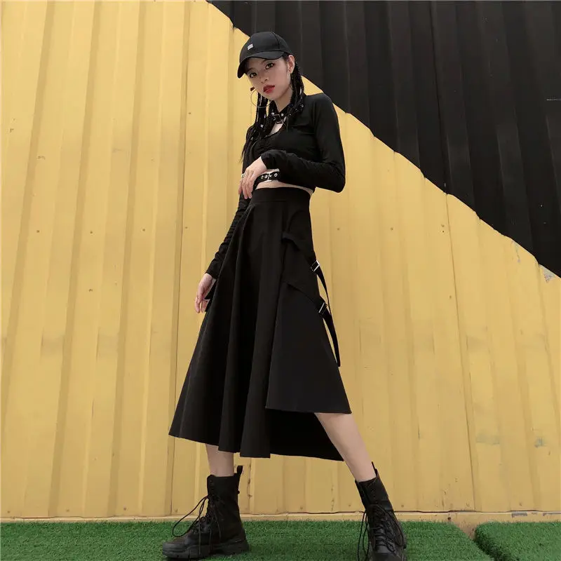

Japanese Style Gothic Fashion Kimono Retro Gothic Punk Women Men High Waist Black Long Pants Vintage Harajuku Cool Streetwear