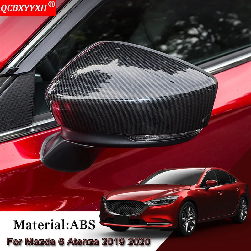 Купи Car Styling ABS Car External Rearview Mirror Cover Sequins Auto Stickers Car Decoration Accessories For Mazda 6 Atenza 2019 2020 за 3,239 рублей в магазине AliExpress