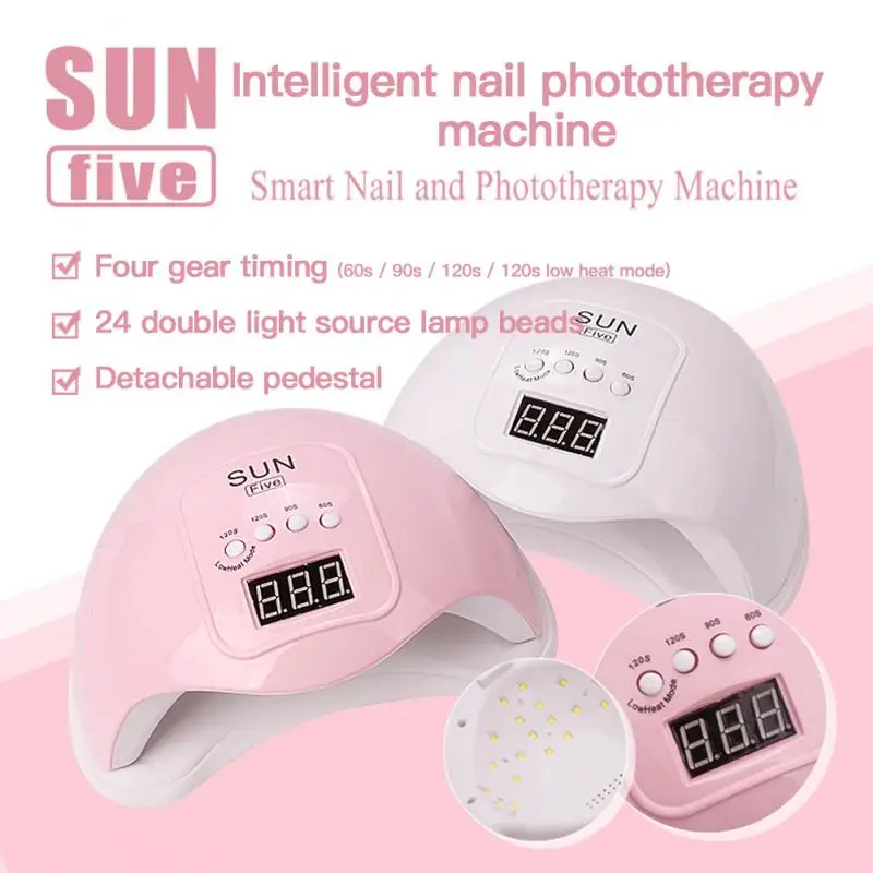 Сушилка для ногтей SUN5 48 Вт УФ светодиодный лампа отверждение гель лака быстрое