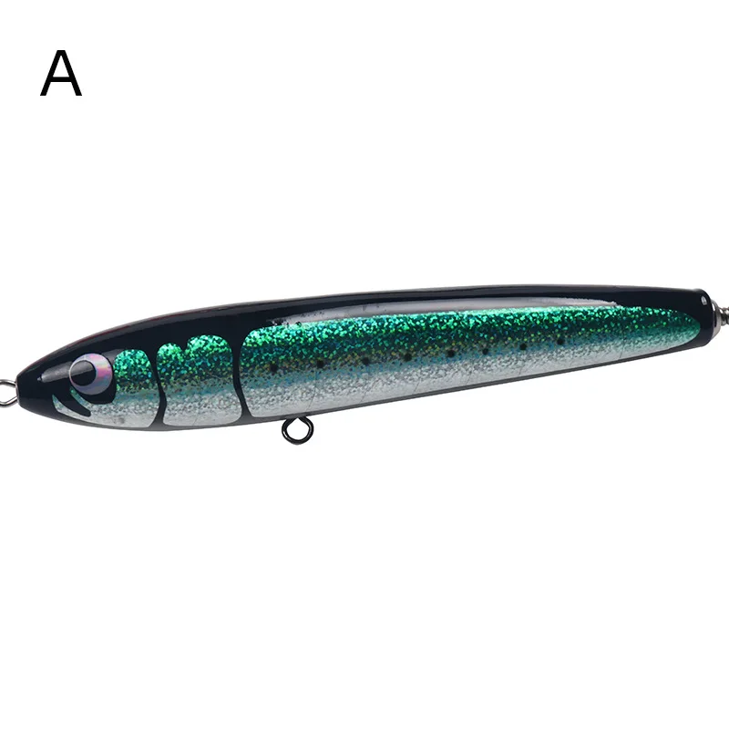 

Boat fishing Big bait 140g 250mm Deep sea floating Colorful hard wood lure Large fish Tuna Sailfish Grouper Long throw jig peche