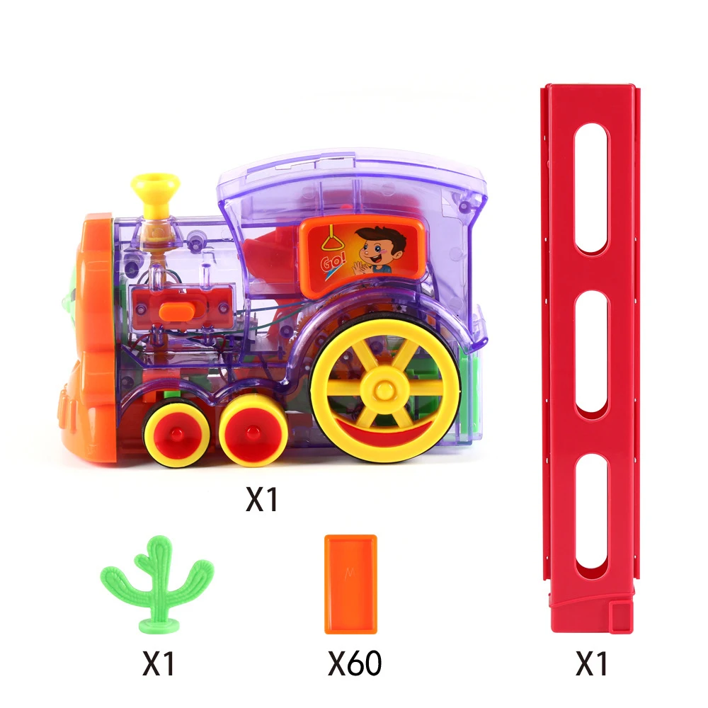 Игра в домино Электрический поезд детская игрушка автоматическая модель