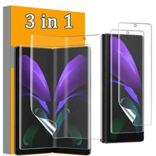 3IN1 Hydrogel Film For Samsung Galaxy Z Fold 3 5G Full Coverage Screen Protector Front Back Protective Film For SAMSUNG Z Fold3