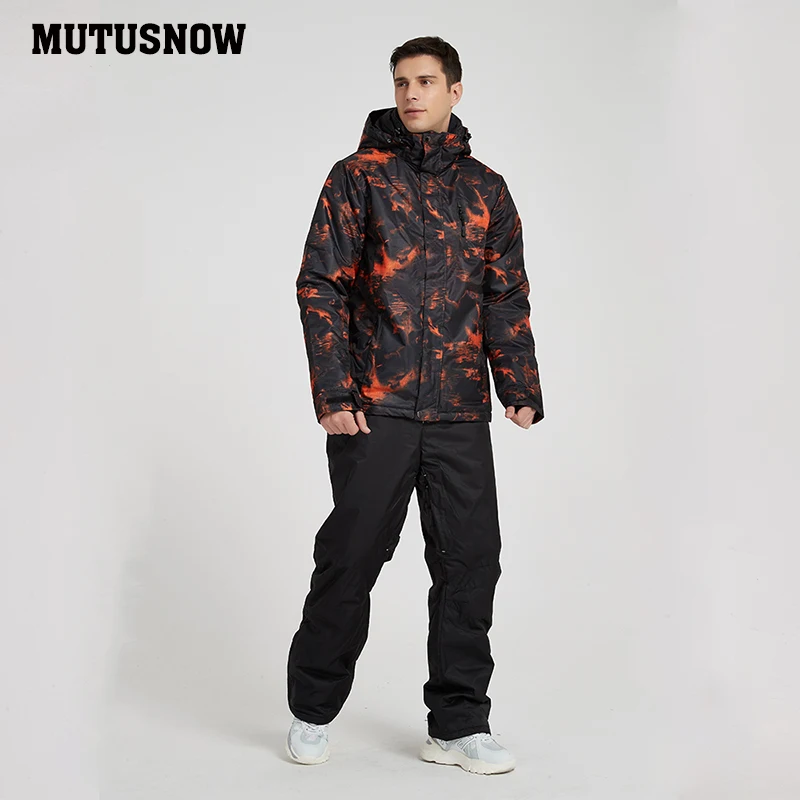 Новинка 2020 мужской лыжный костюм ветрозащитная Водонепроницаемая дышащая