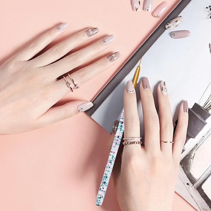 3 шт. акриловые бусины блесток стержень выдвижной ручки УФ Гель-лак для ногтей