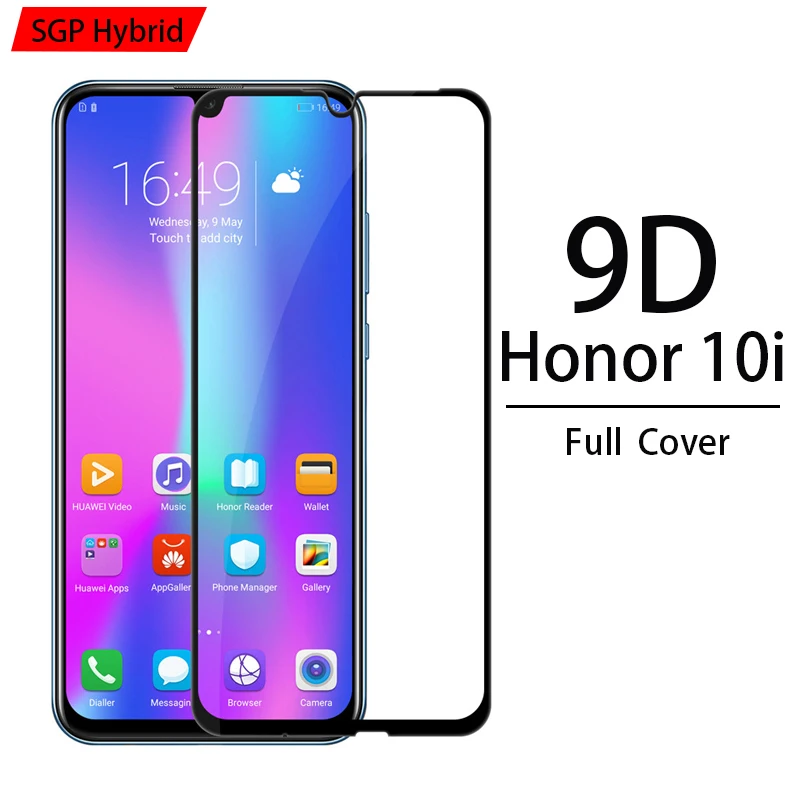 9D чехол из закаленного стекла для Huawei Honor 10i 9H полное покрытие honor 10 lite huawey i light honer10