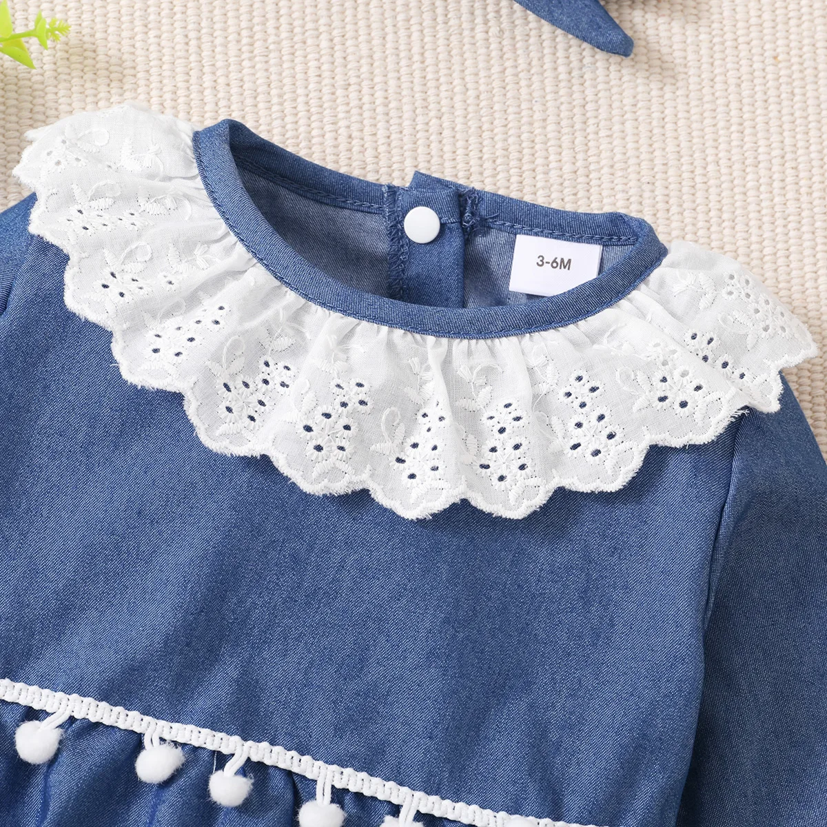 2 шт. Детский комбинезон с длинным рукавом и помпоном| |