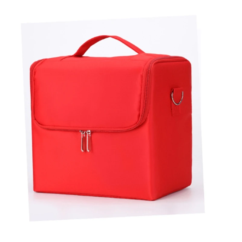 

Cosmetic bag portable large-capacity multi-layer manicure and hairdressing embroidery tool kit cosmetic storage box cosmetic bag