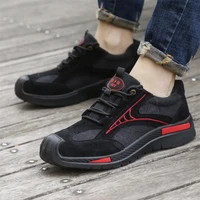 construction indestructible shoes men safety work shoes with steel toe cap puncture proof boots lightweight breathable sneakers