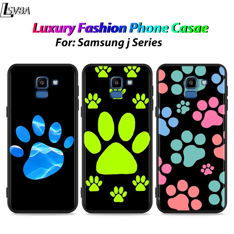 

Black Shell dog foot Paw for Samsung Galaxy J7Duo J2 J4 Core J6 J4 Plus J8 J3 J7 J5 Prime 2018 2017 Phone Case