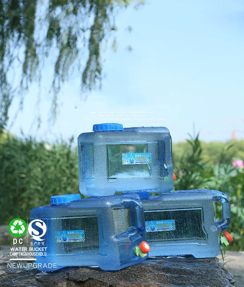 

12L and 22L Outdoor camping water bucket BBQ drinking portable water dispenser 12 liters large capacity water bottle with tap