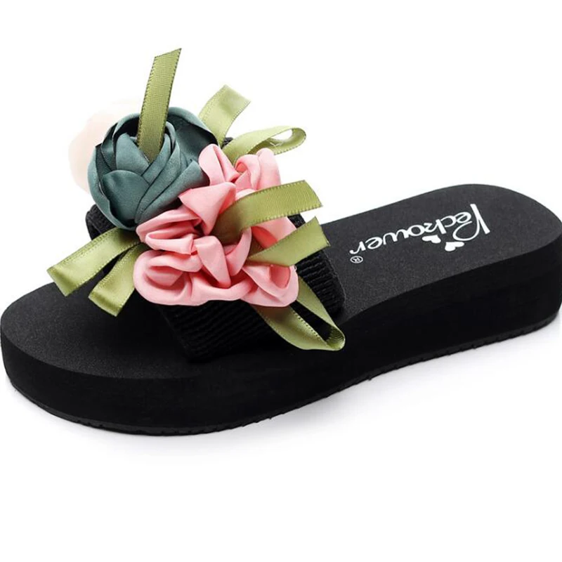 Новинка летняя Нескользящая модная пляжная обувь для девочек одно слово