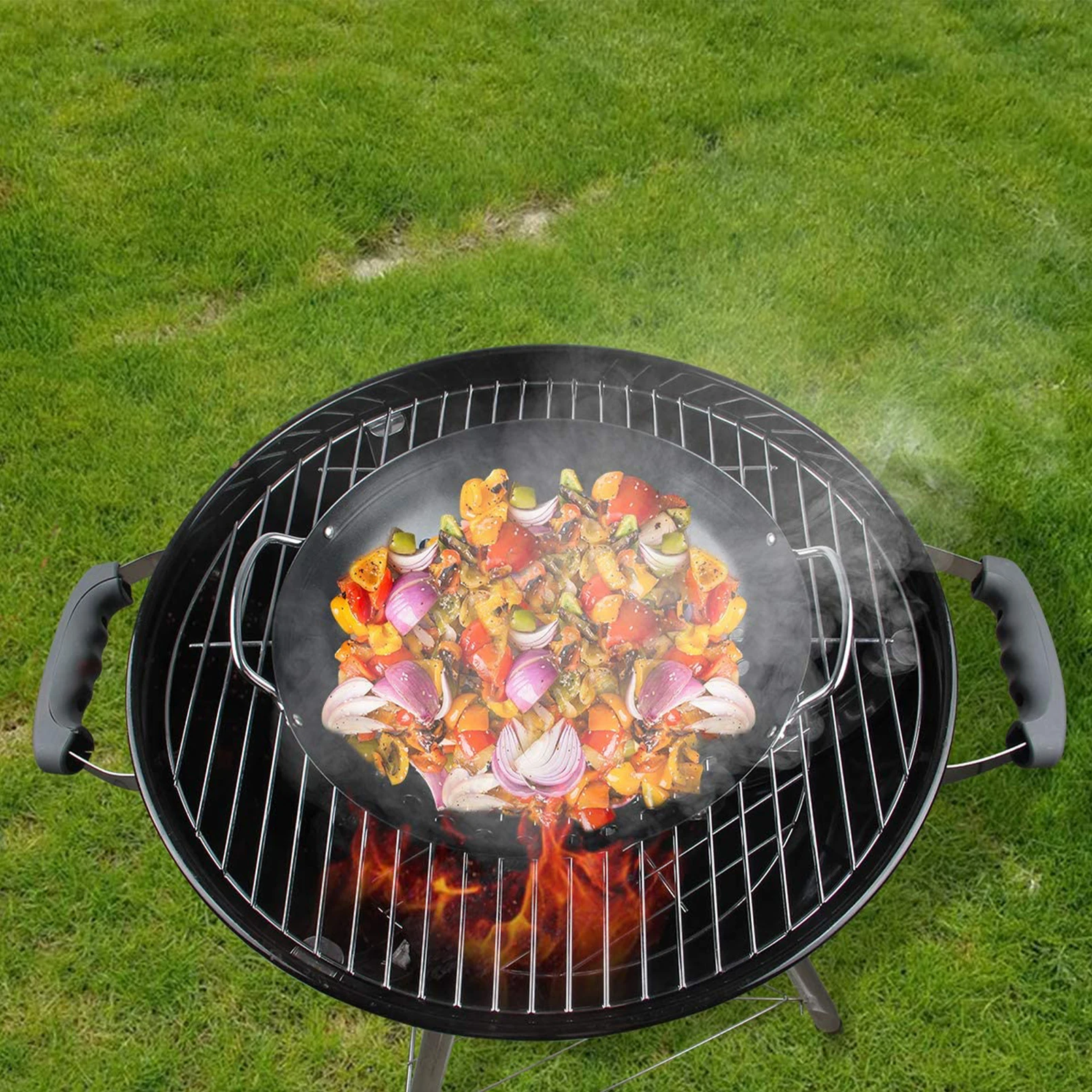 

Stainless Steel Barbecue Tray Non-Stick Charcoal Grill Plate Grills Portable Charcoal Stove for Outdoor Camping BBQ Accessories