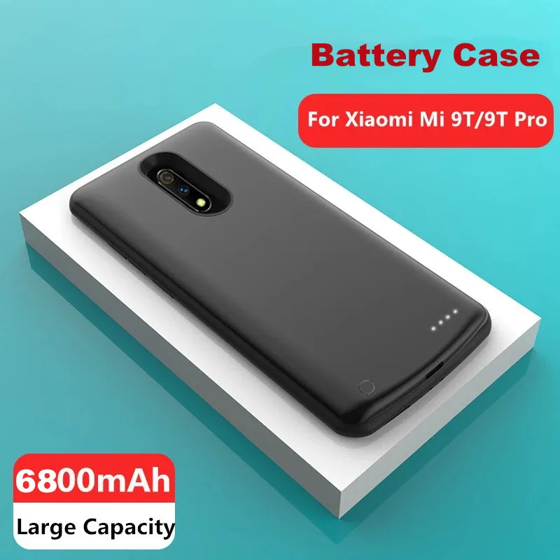 

KQJYS 6800mAh Battery Cases For Xiaomi Mi 9T External Power Bank Case Charging Cover For Xiaomi Mi 9T Pro Battery Charger Case