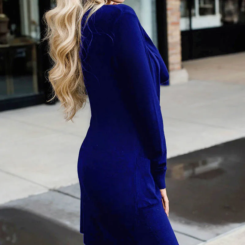 Женский трикотажный кардиган повседневный элегантный с длинным рукавом верхняя