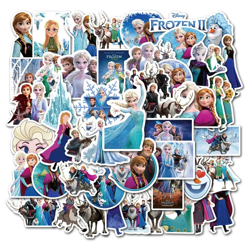 

50 Pieces Of Ice And Snow Wonderland Lovely Princess Driving Series Graffiti Stickers Luggage Mug Computer Waterproof Stickers