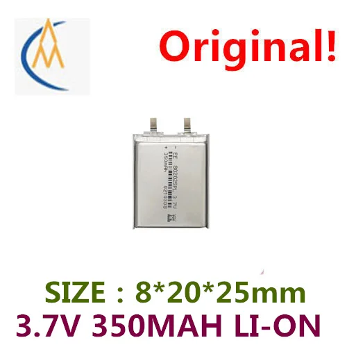 

802025 pl lithium-ion polymer battery 350 mah bicycle taillights massage stick bluetooth stereo beauty instrument 3.7 V