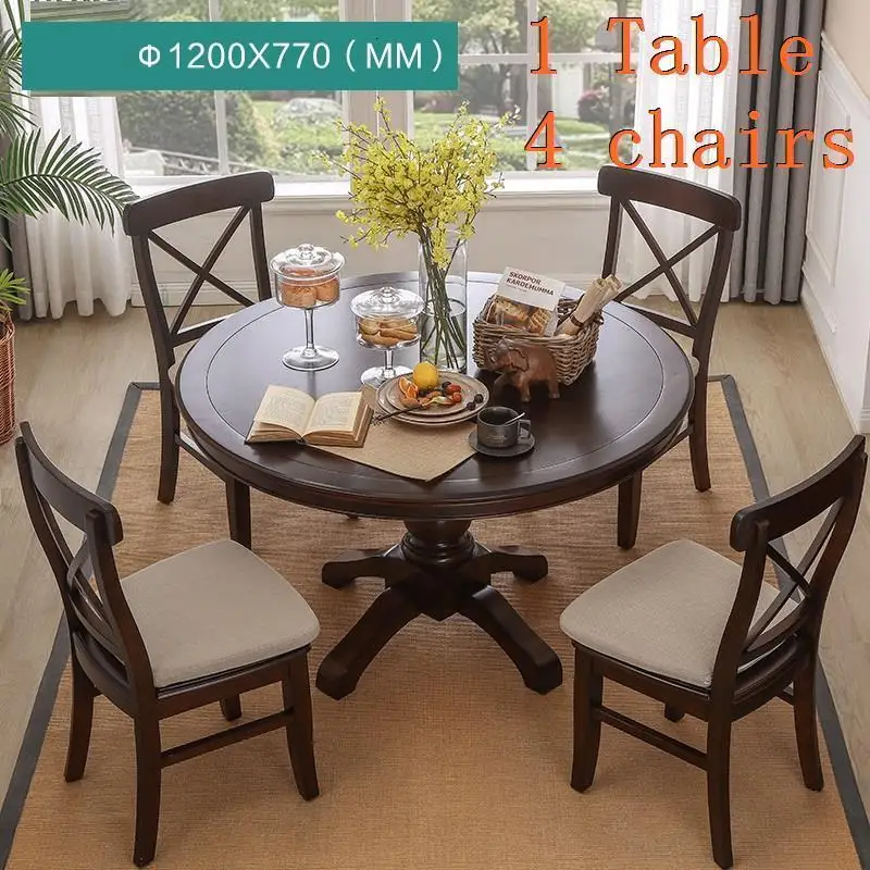 Juego De Comedor Dinning Meja Makan Comedores Mueble Set Tafel потертый шик деревянный круглый стол Меса стол