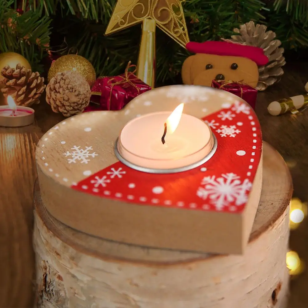 Рождественский подсвечник новые рождественские деревянные декорации любовь