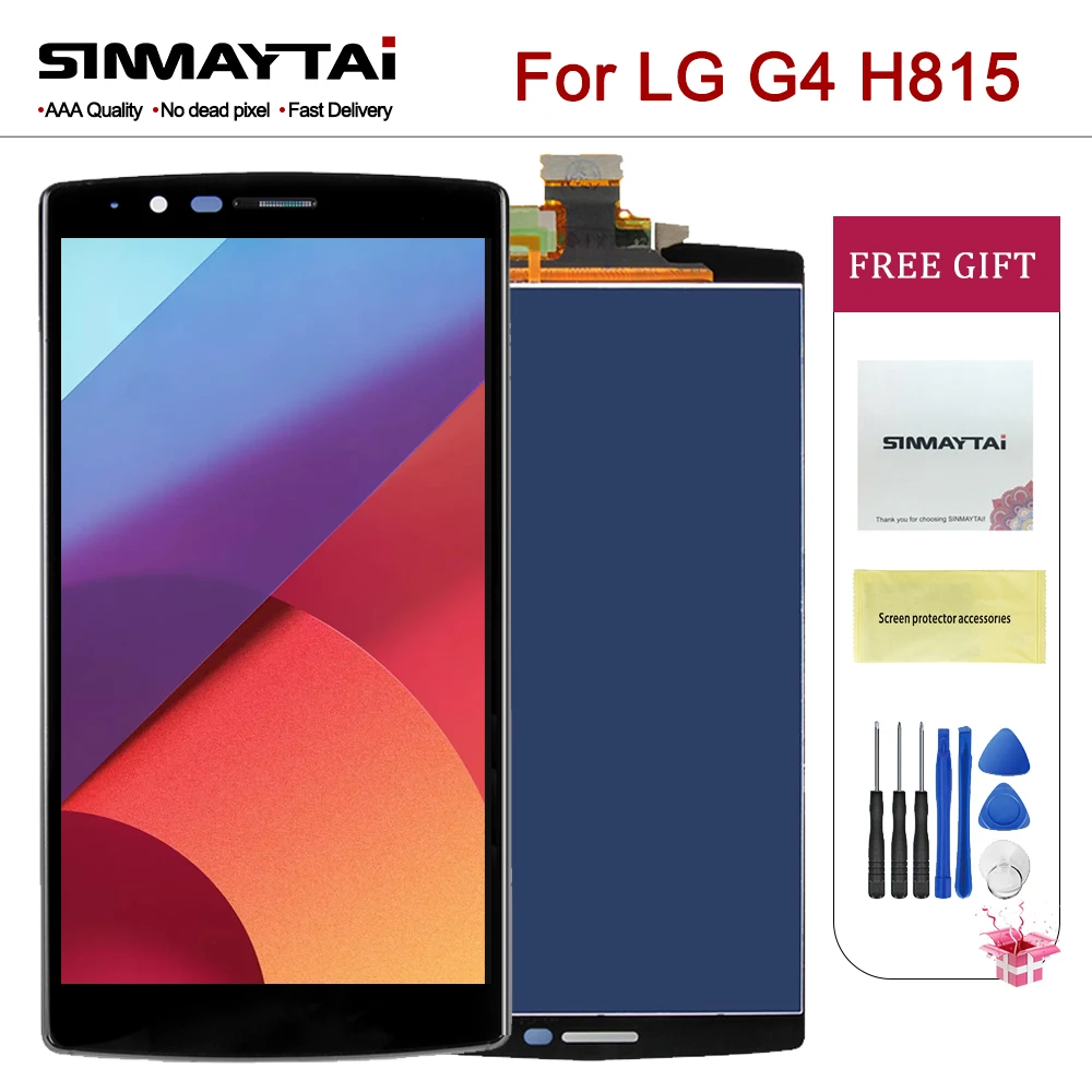 Сменный сенсорный ЖК-экран для LG G4/H815 одна SIM-карта 5 дюйма с рамкой G4/H811/H815 |