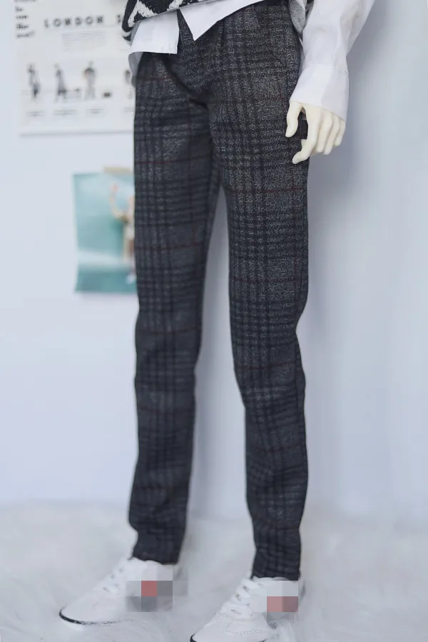 

BJD doll dress is suitable for 1/3 1/4 MSD Uncle Size classic straight pants with tapered legs and 2 colors for doll accessories