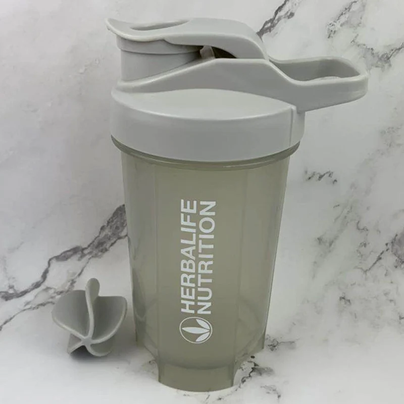 С фабрики 5 ярких цветов Новинка 500 мл Herbalife питательная пластиковая бутылка для воды портативная прозрачная Спортивная бутылка для воды - Цвет: 500ml gray