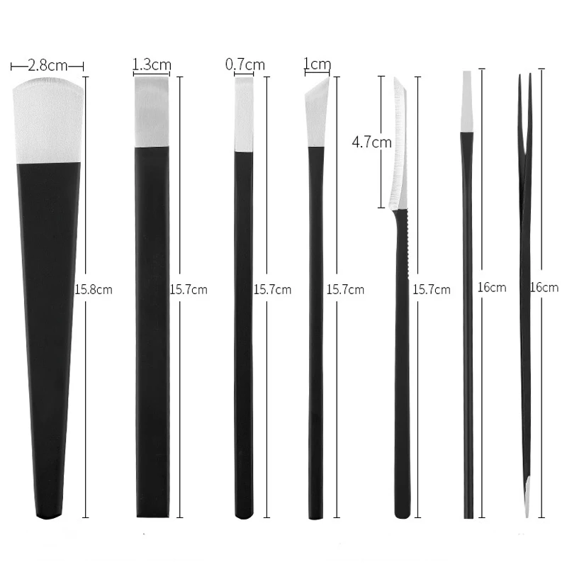 7 шт./компл. профессиональный педикюрный нож резак для маникюра ногтей