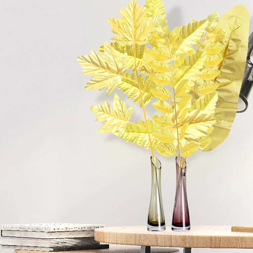 Золотая черепаха искусственные различные листья тип листьев растение бонсай