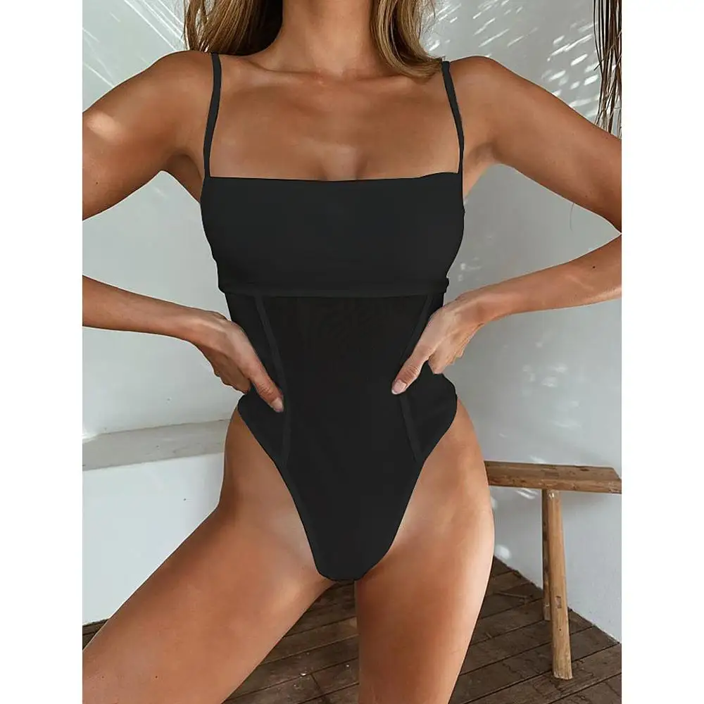 Женский купальник-монокини сексуальный цельный купальник пуш-ап с вырезами