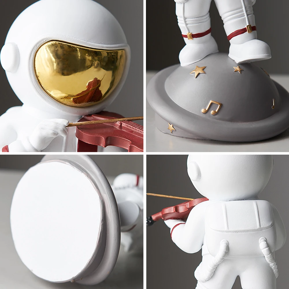 

Astronaut Spaceman Creative Statue Car Decor Art Crafts Figurine Abstract Sculpture Home Office Desktop Decoration Ornament Gift