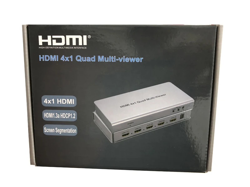4x1 with Packing Box HDMI 4x1 Quad MultiView HDMI коммутатор 4 в 1 выход видео конвертер 1080P PIP изображение в картинке бесшовный коммутатор 5 модель ПК к телевизору - Цвет: 4x1 with Packing Box