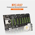 TISHRIC BTC-D37 профессиональная майнинговая материнская плата CPU Set 8 * PCIE 16X слоты для майнинга источник питания 8 графических карт материнская плата для майнинга