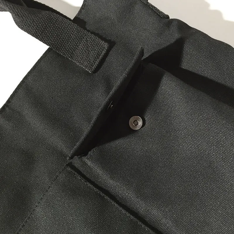 Холщовые сумки через плечо для мужчин модная однотонная сумка на ремне в стиле