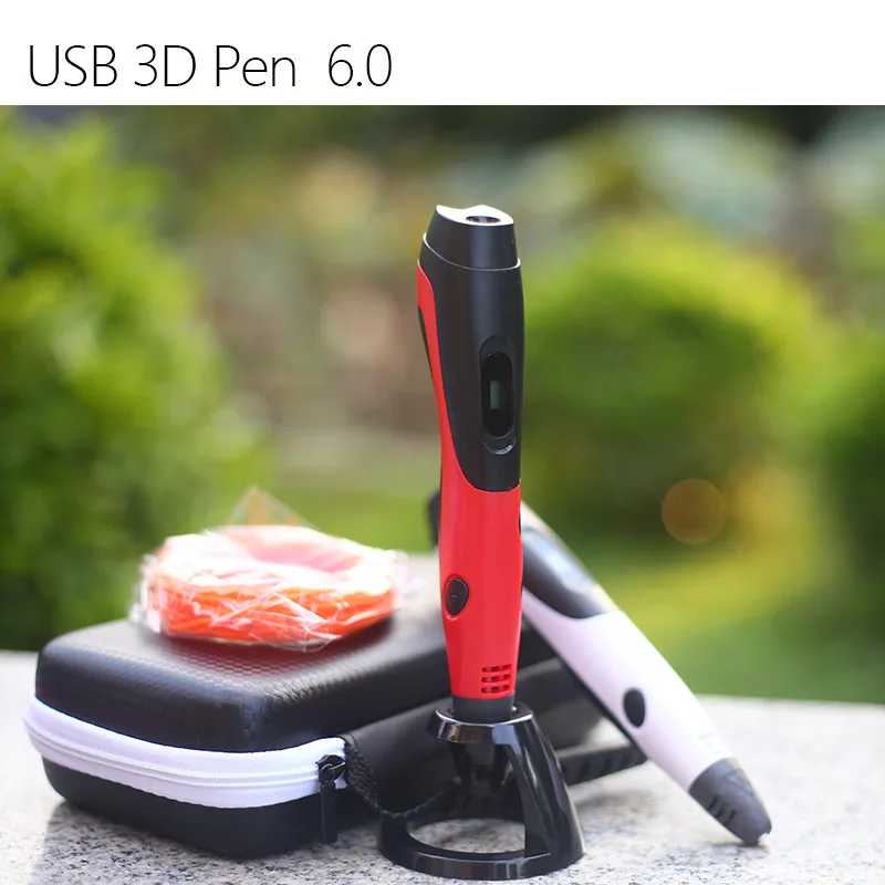2019 новая версия 3D ручка Объёмный рисунок (3D принт) с PLA/ABS нити USB питания сумка для