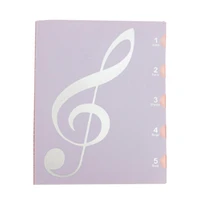 a4 size music sheet file folder durable 20pages music score folder for daily archiving storage of files black blue pink