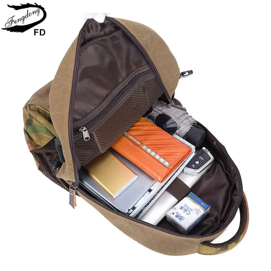 Мужской школьный рюкзак Fengdong синий Повседневный с usb-зарядкой для мальчиков и